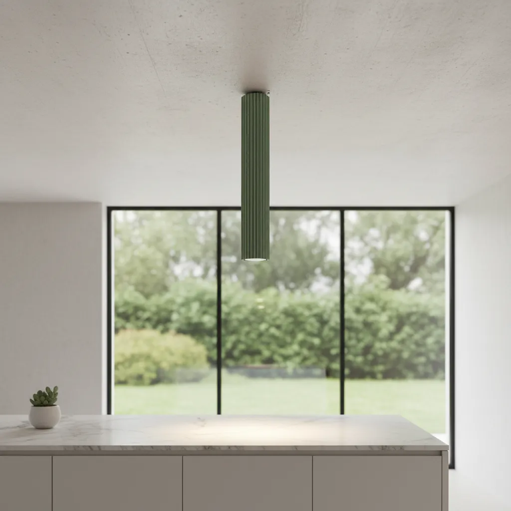 Plafon KARBON 40 zielony oliwkowy SL.1609 - Sollux Lighting - obrazek 2