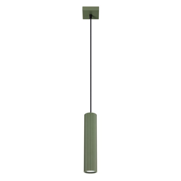 Lampa wisząca KARBON 1 zielony oliwkowy SL.1611 - Sollux Lighting