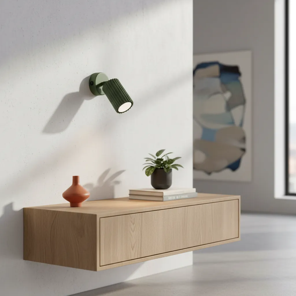 Kinkiet KARBON zielony oliwkowy z włącznikiem SL.1617 - Sollux Lighting - obrazek 2