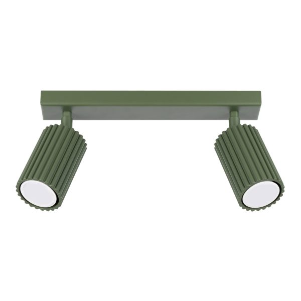 Plafon KARBON 2 zielony oliwkowy SL.1618 - Sollux Lighting