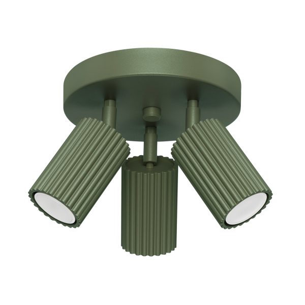 Plafon KARBON 3P zielony oliwkowy SL.1620 - Sollux Lighting