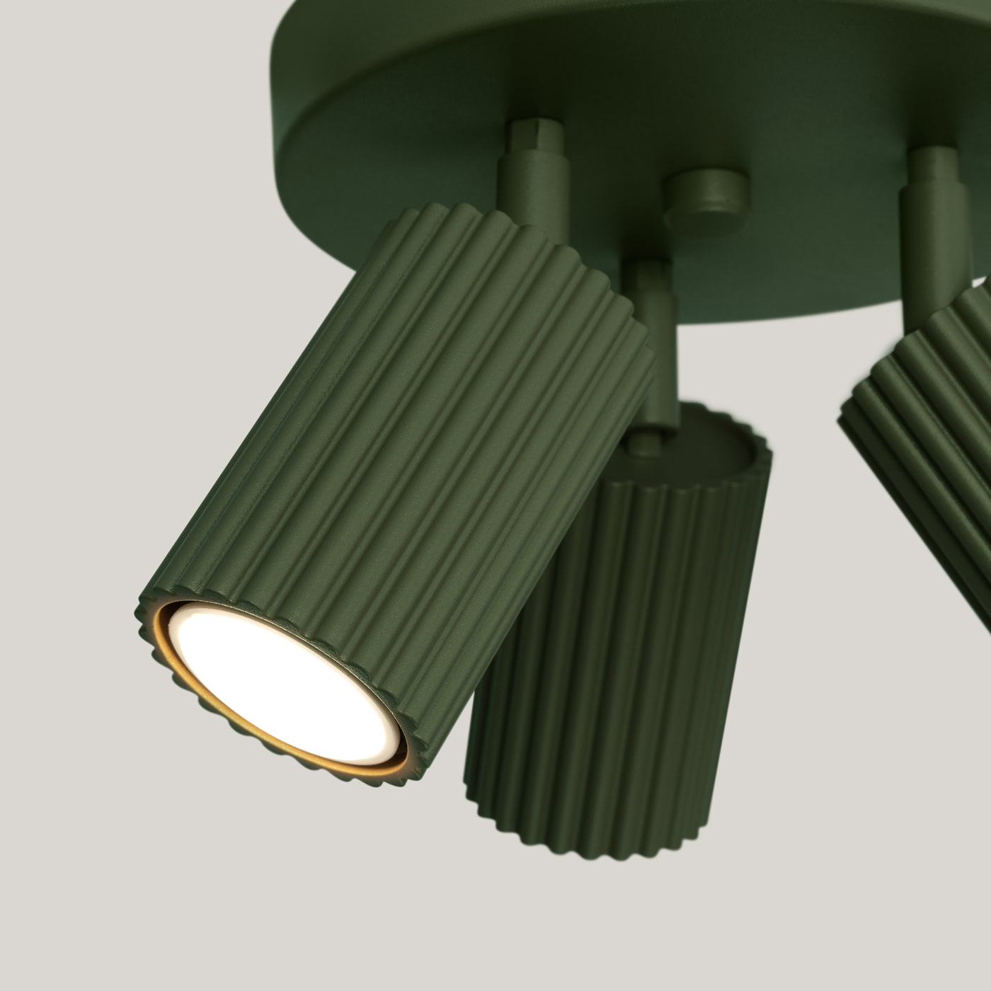 Plafon KARBON 3P zielony oliwkowy SL.1620 - Sollux Lighting - obrazek 6