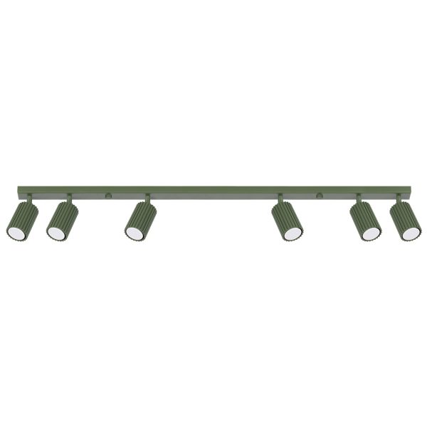 Plafon KARBON 6L zielony oliwkowy SL.1623 - Sollux Lighting