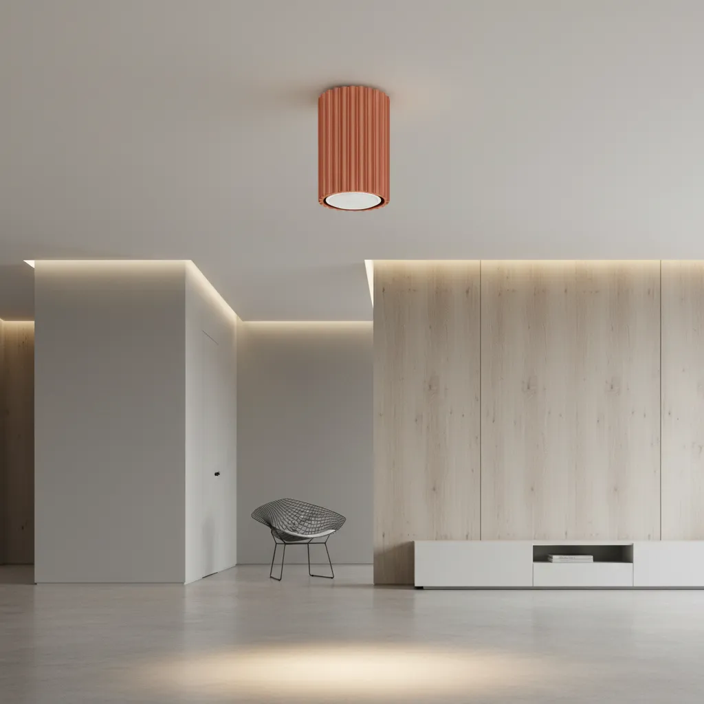 Plafon KARBON 10 ochra czerwona SL.1625 - Sollux Lighting - obrazek 2