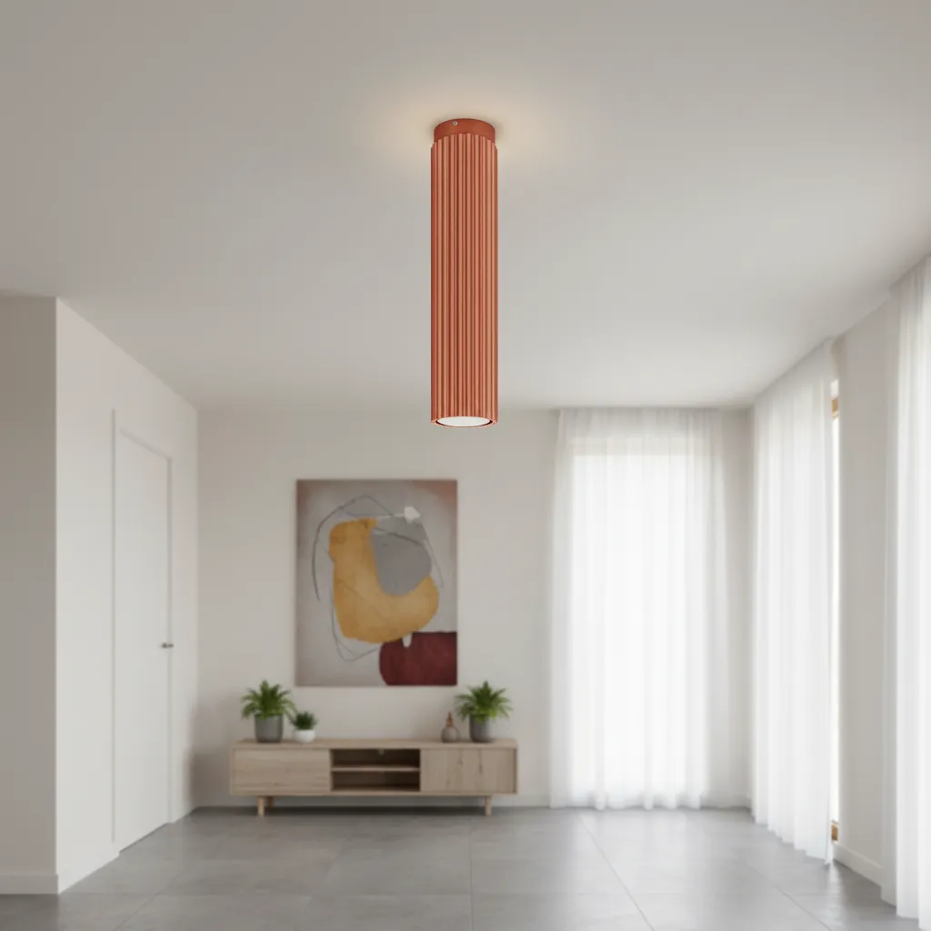 Plafon KARBON 30 ochra czerwona SL.1627 - Sollux Lighting - obrazek 2