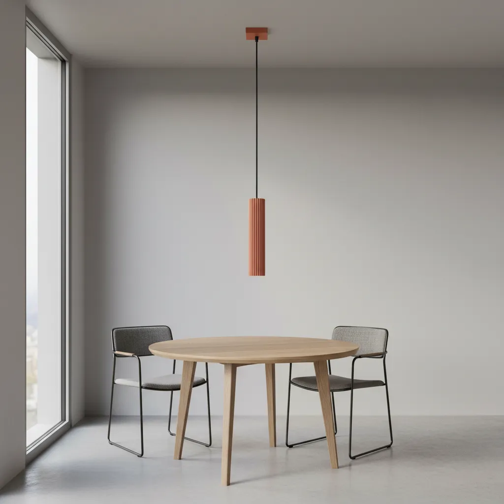 Lampa wisząca KARBON 1 ochra czerwona SL.1630 - Sollux Lighting - obrazek 2