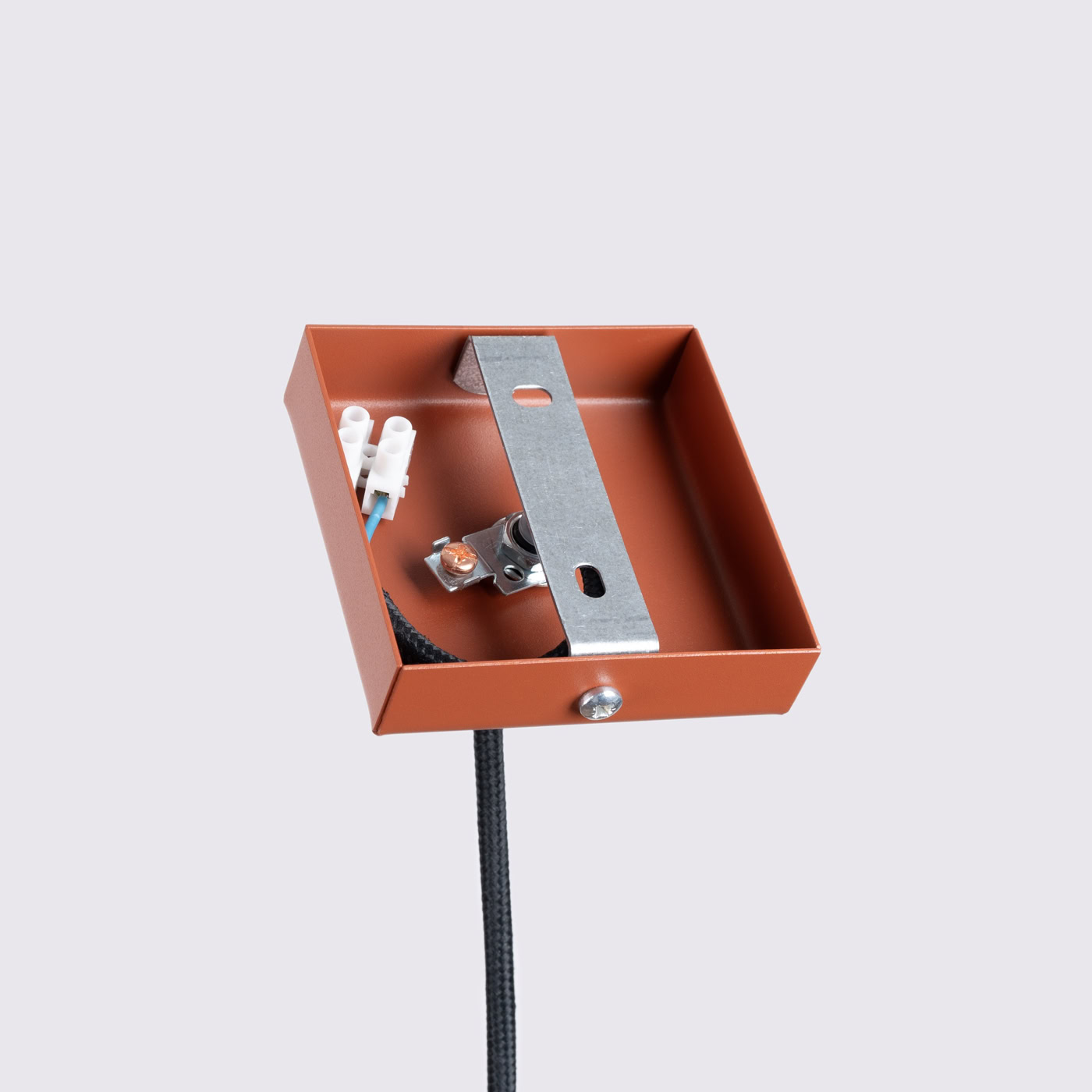 Lampa wisząca KARBON 1 ochra czerwona SL.1630 - Sollux Lighting - obrazek 9