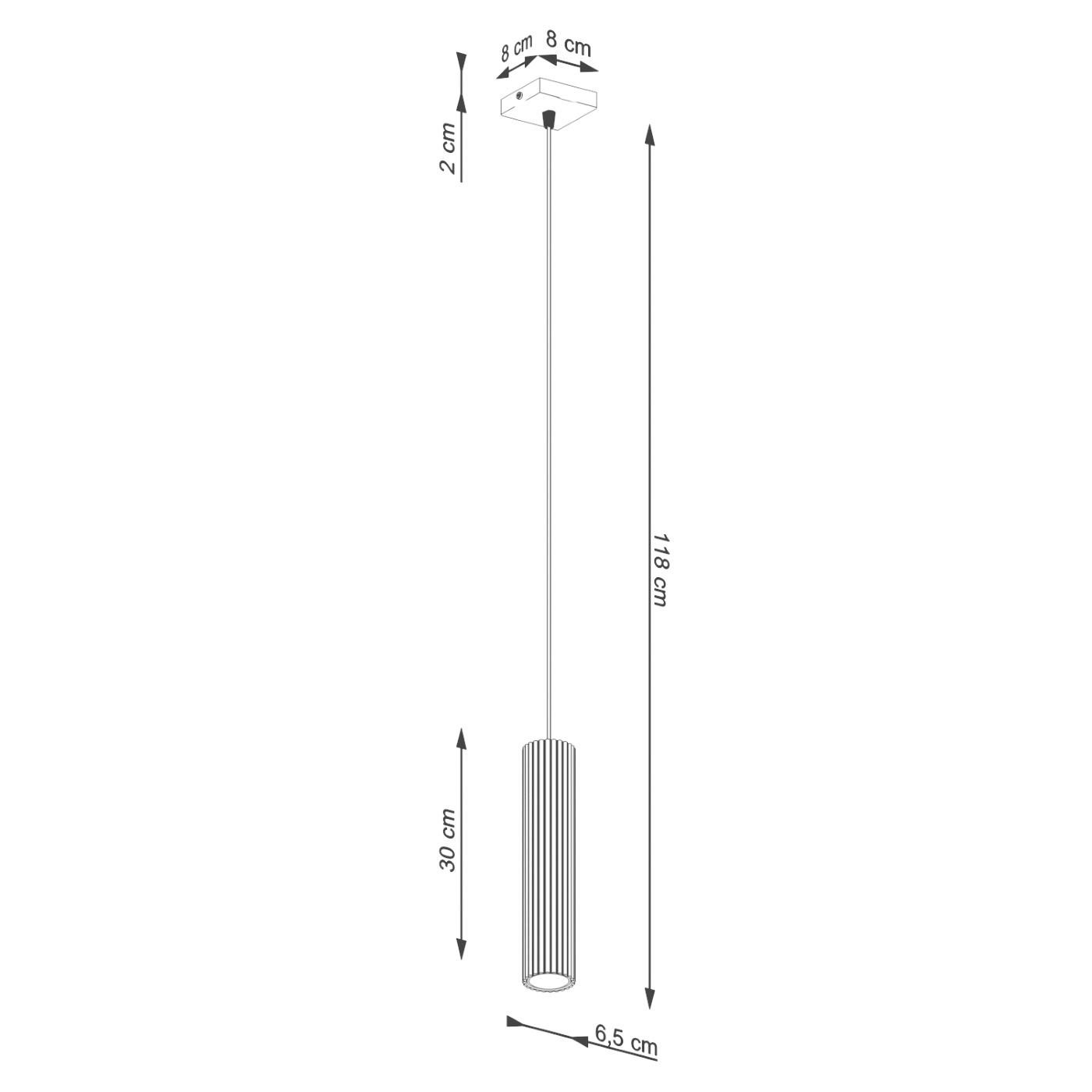 Lampa wisząca KARBON 1 ochra czerwona SL.1630 - Sollux Lighting - obrazek 10