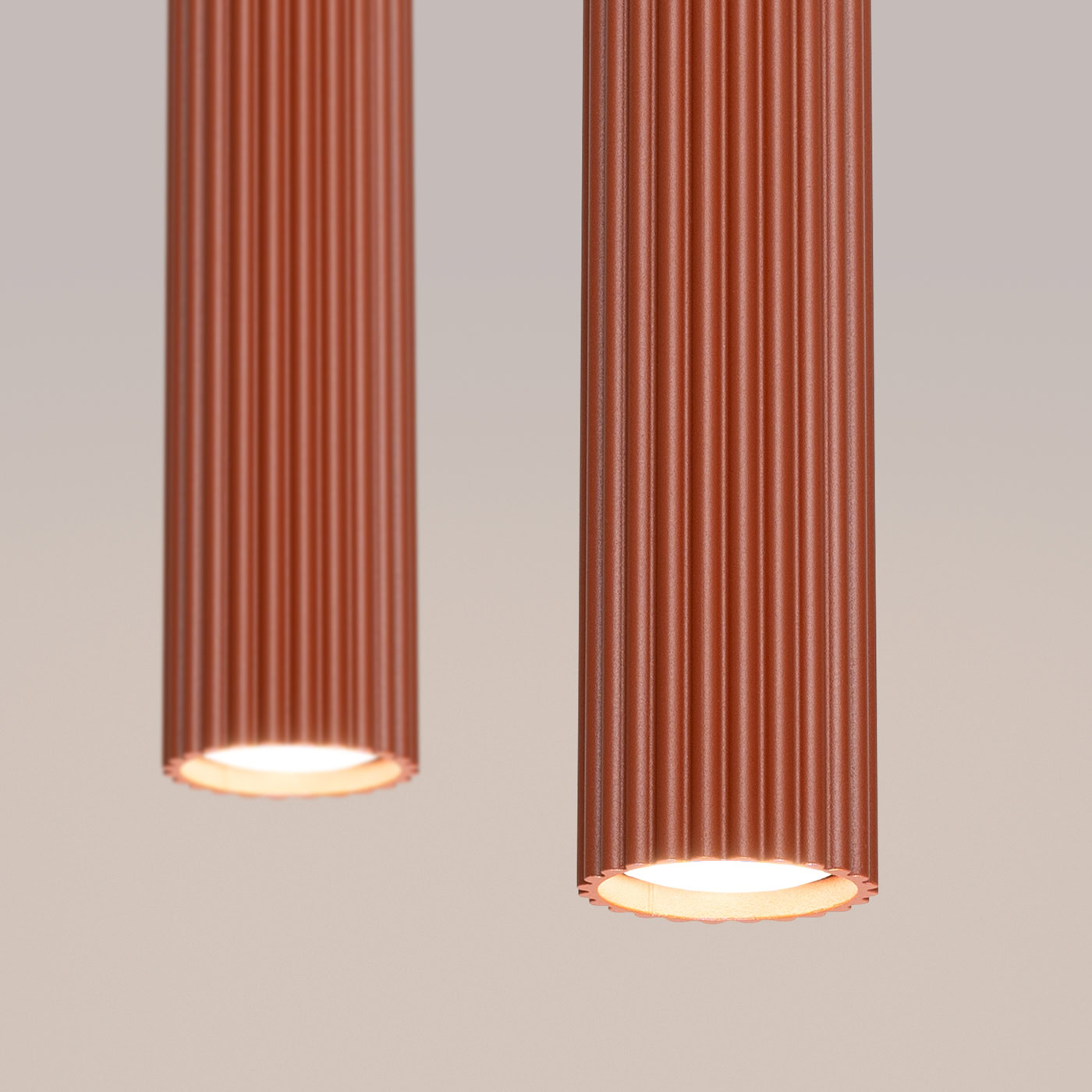 Lampa wisząca KARBON 2 ochra czerwona SL.1631 - Sollux Lighting - obrazek 6