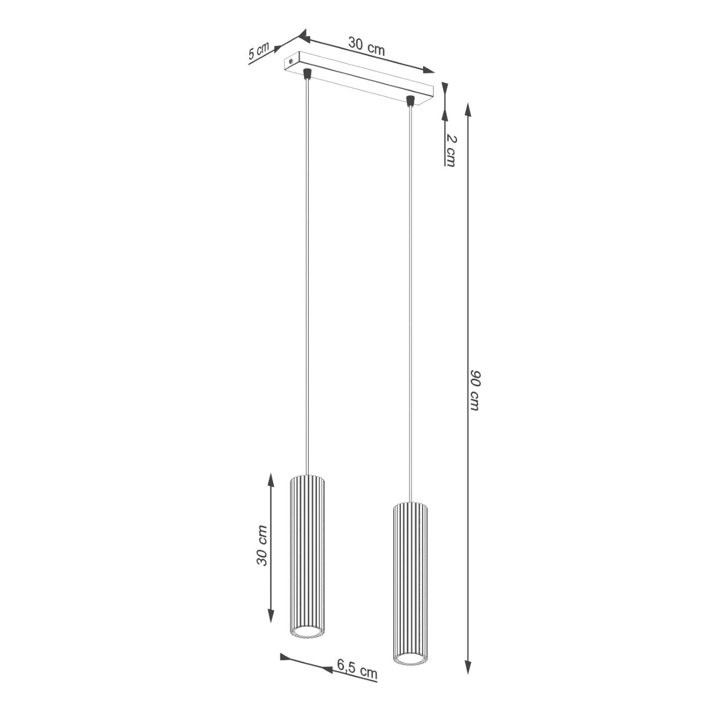 Lampa wisząca KARBON 2 ochra czerwona SL.1631 - Sollux Lighting - obrazek 9