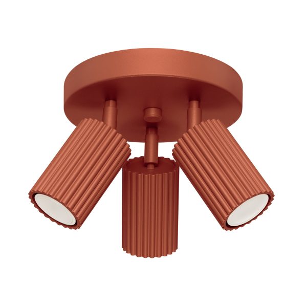 Plafon KARBON 3P ochra czerwona SL.1639 - Sollux Lighting