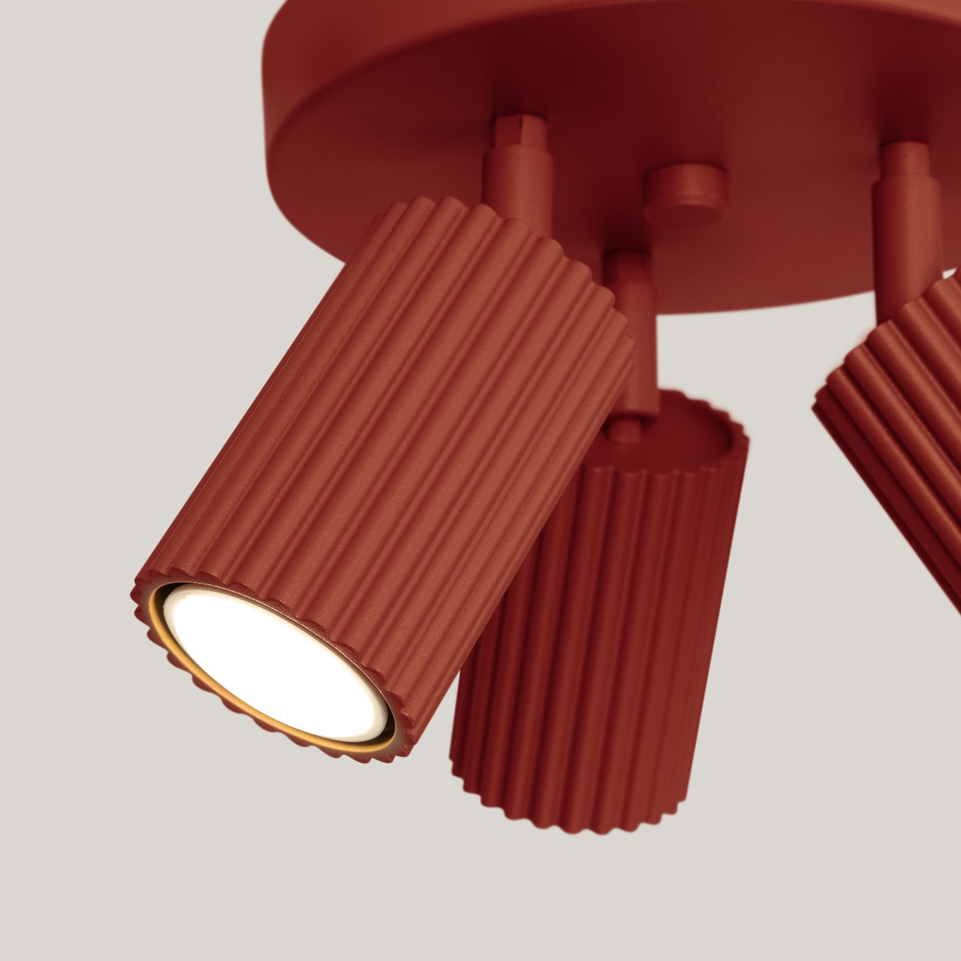 Plafon KARBON 3P ochra czerwona SL.1639 - Sollux Lighting - obrazek 6