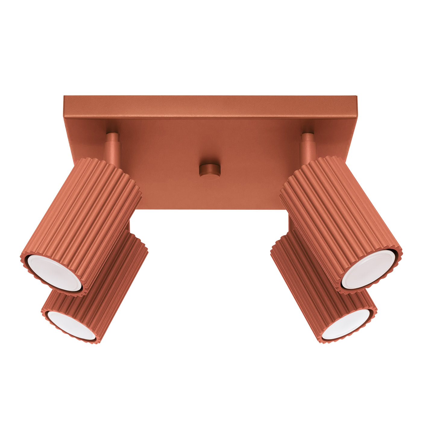 Plafon KARBON 4 ochra czerwona SL.1640 - Sollux Lighting