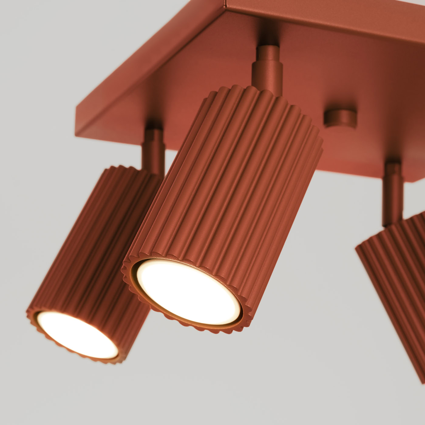 Plafon KARBON 4 ochra czerwona SL.1640 - Sollux Lighting - obrazek 6