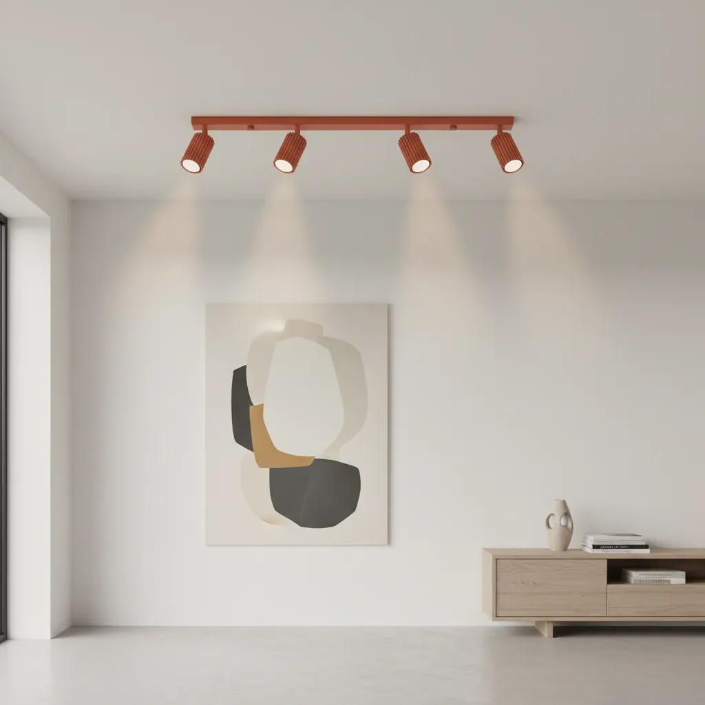 Plafon KARBON 4L ochra czerwona SL.1641 - Sollux Lighting - obrazek 2