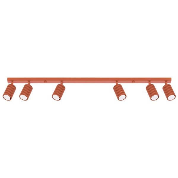 Plafon KARBON 6L ochra czerwona SL.1642 - Sollux Lighting