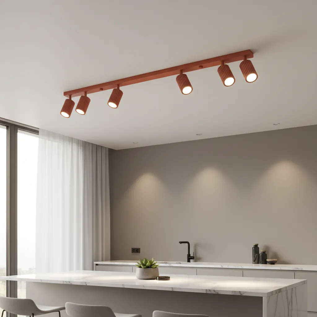 Plafon KARBON 6L ochra czerwona SL.1642 - Sollux Lighting - obrazek 2