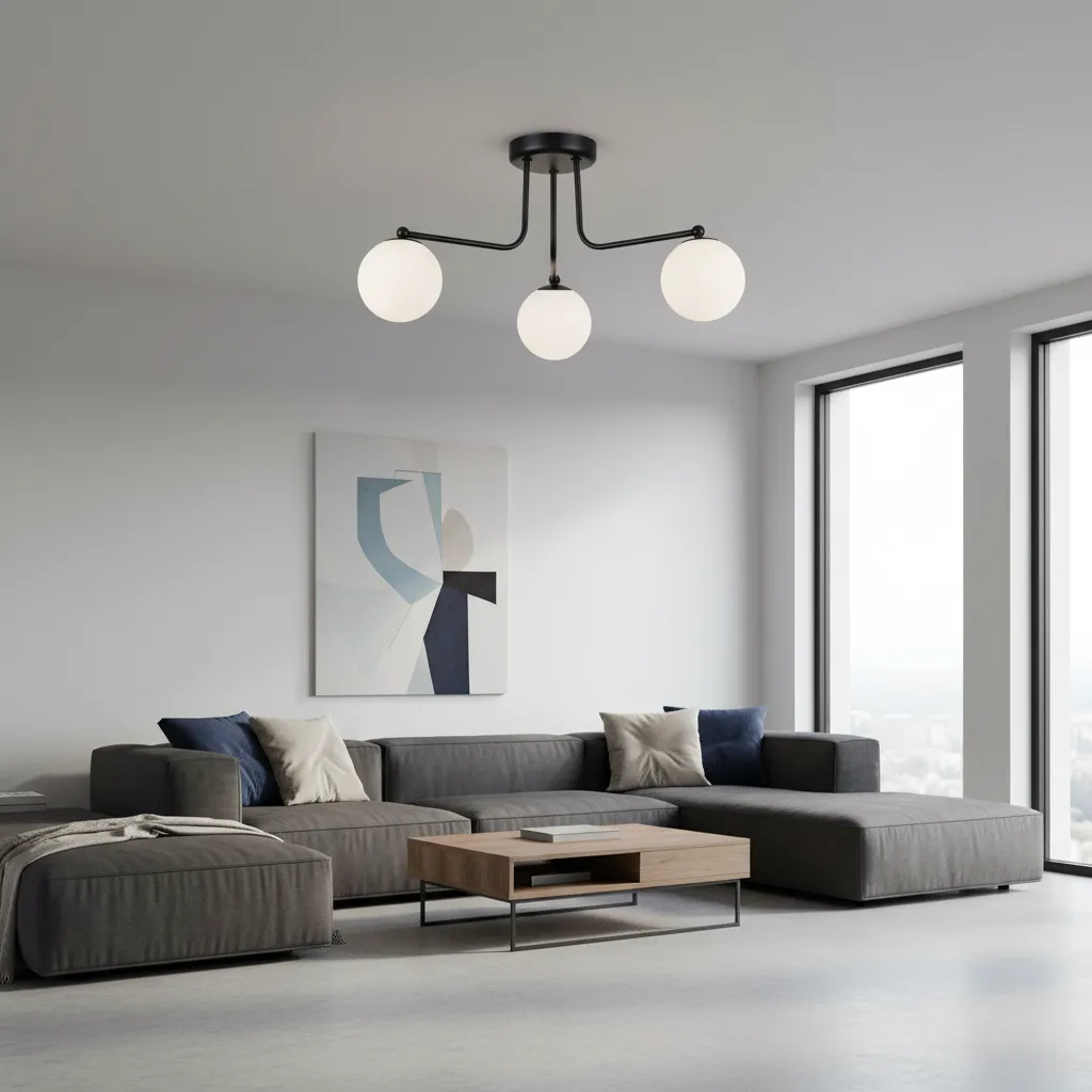 Żyrandol ASTRAL 3 czarny SL.1662 - Sollux Lighting - obrazek 2