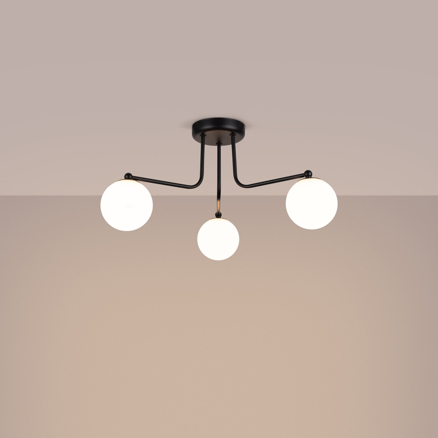 Żyrandol ASTRAL 3 czarny SL.1662 - Sollux Lighting - obrazek 4