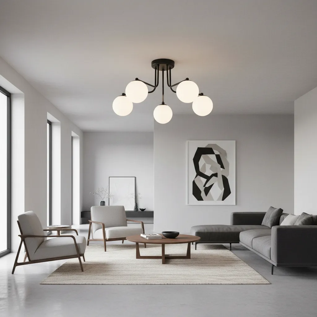 Żyrandol ASTRAL 5 czarny SL.1663 - Sollux Lighting - obrazek 2