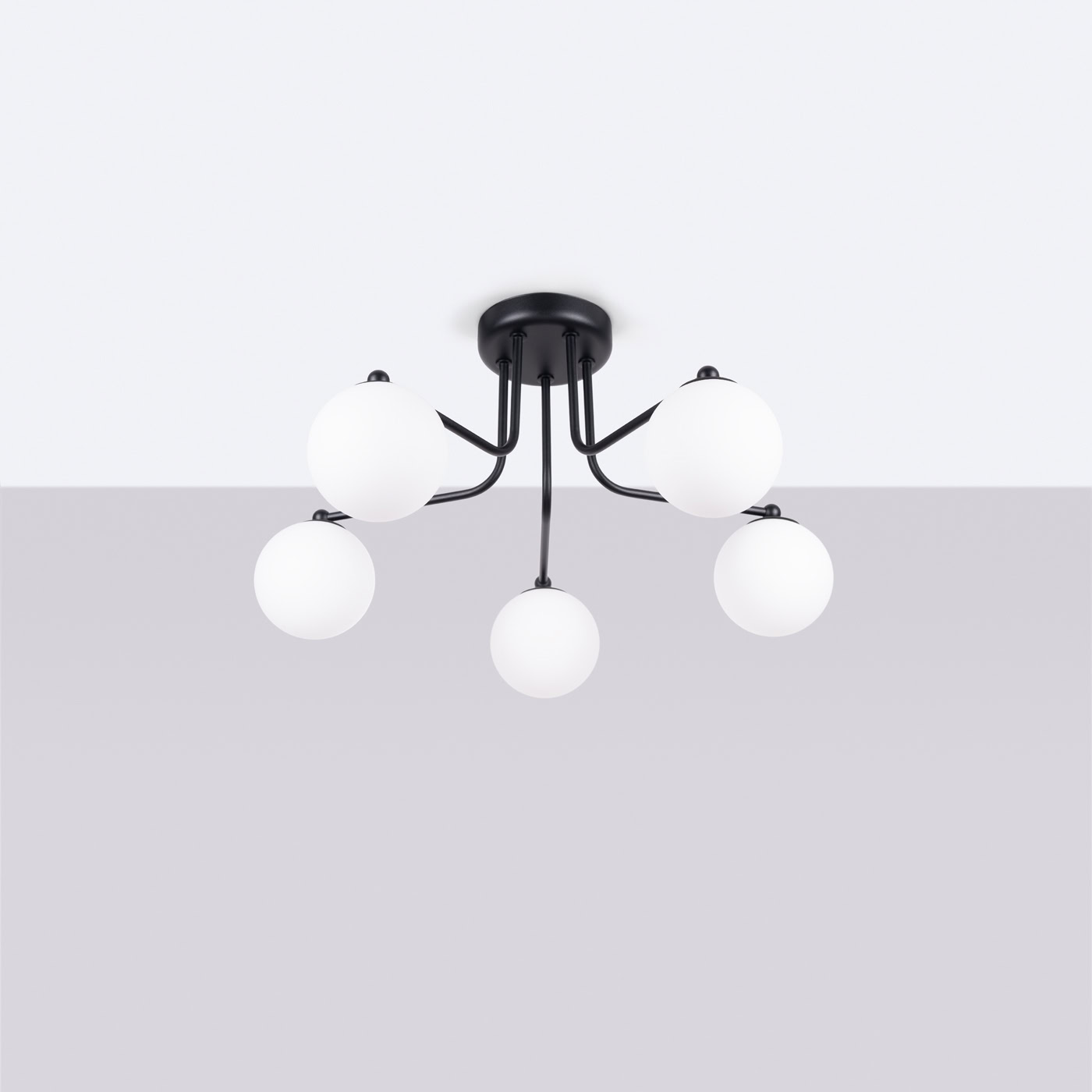 Żyrandol ASTRAL 5 czarny SL.1663 - Sollux Lighting - obrazek 3