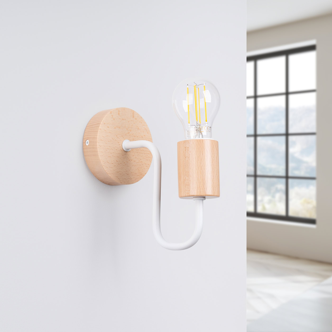 Kinkiet TIMBO Biały SL.1664 - Sollux Lighting - obrazek 3