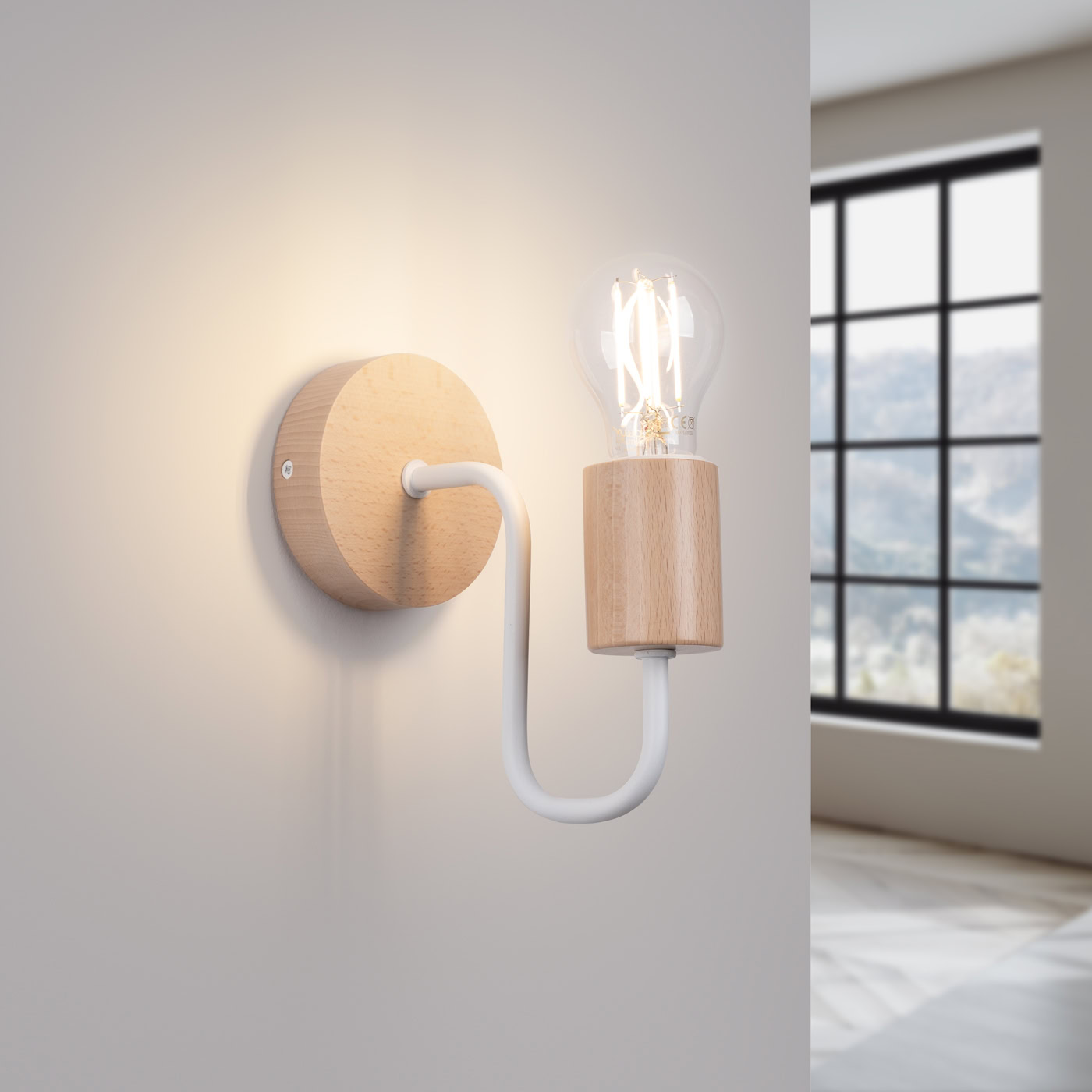 Kinkiet TIMBO Biały SL.1664 - Sollux Lighting - obrazek 4