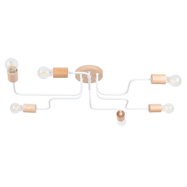 Żyrandol TIMBO 6 Biały SL.1666 - Sollux Lighting