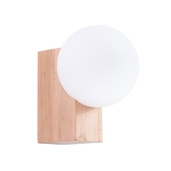 Kinkiet BULBO naturalne drewno SL.1682 - Sollux Lighting