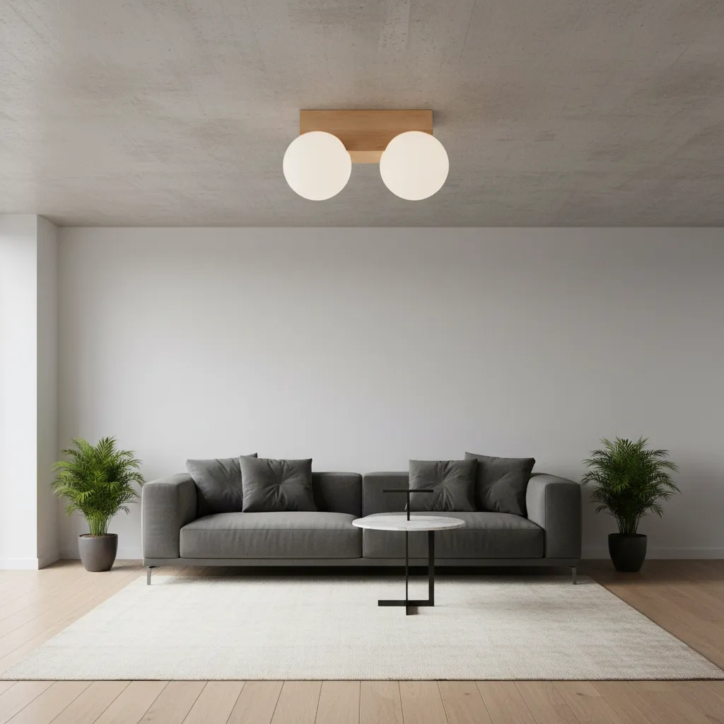 Plafon BULBO 2 naturalne drewno SL.1683 - Sollux Lighting - obrazek 2