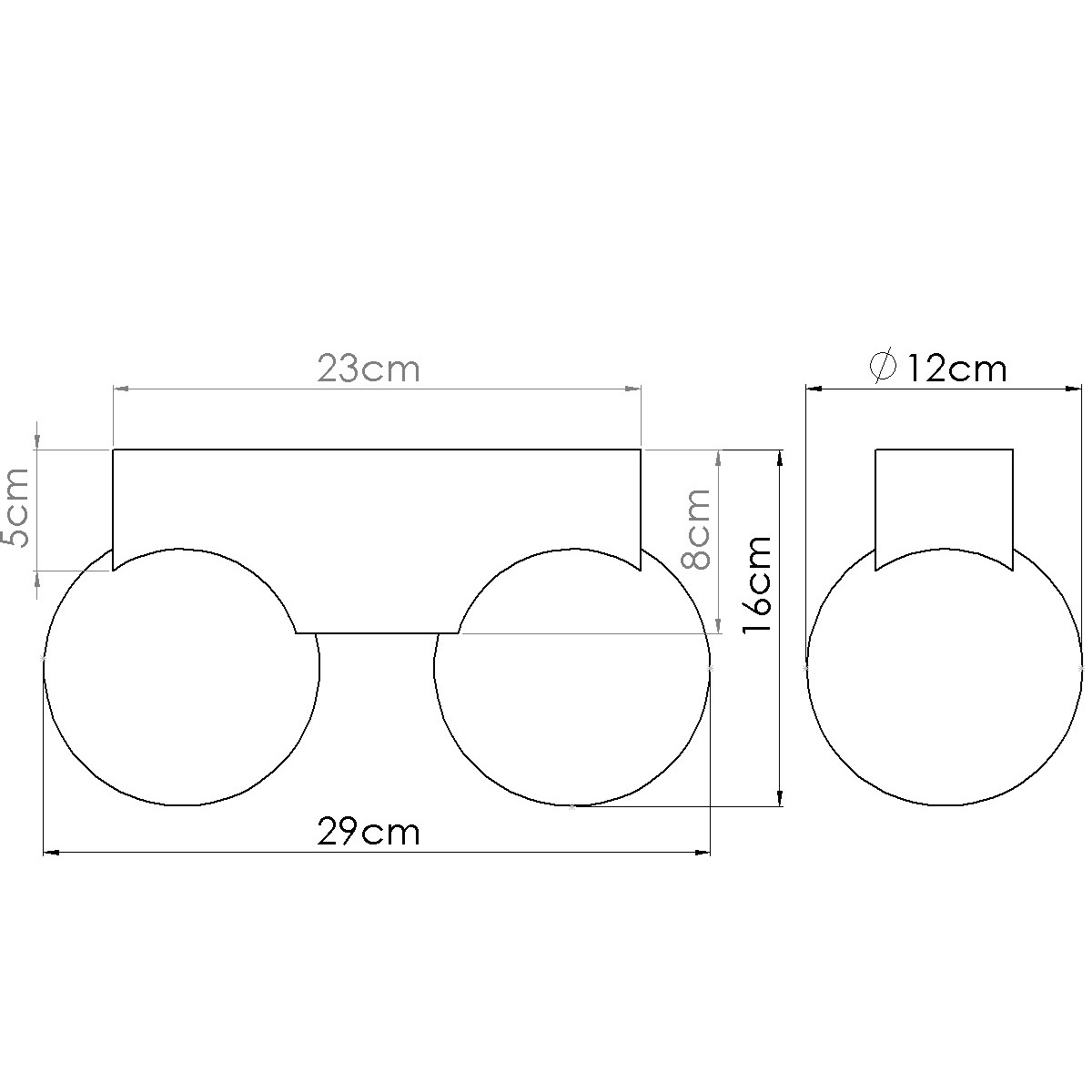 Plafon BULBO 2 naturalne drewno SL.1683 - Sollux Lighting - obrazek 10