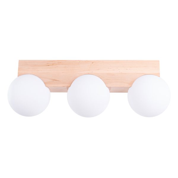 Plafon BULBO 3 naturalne drewno SL.1684 - Sollux Lighting