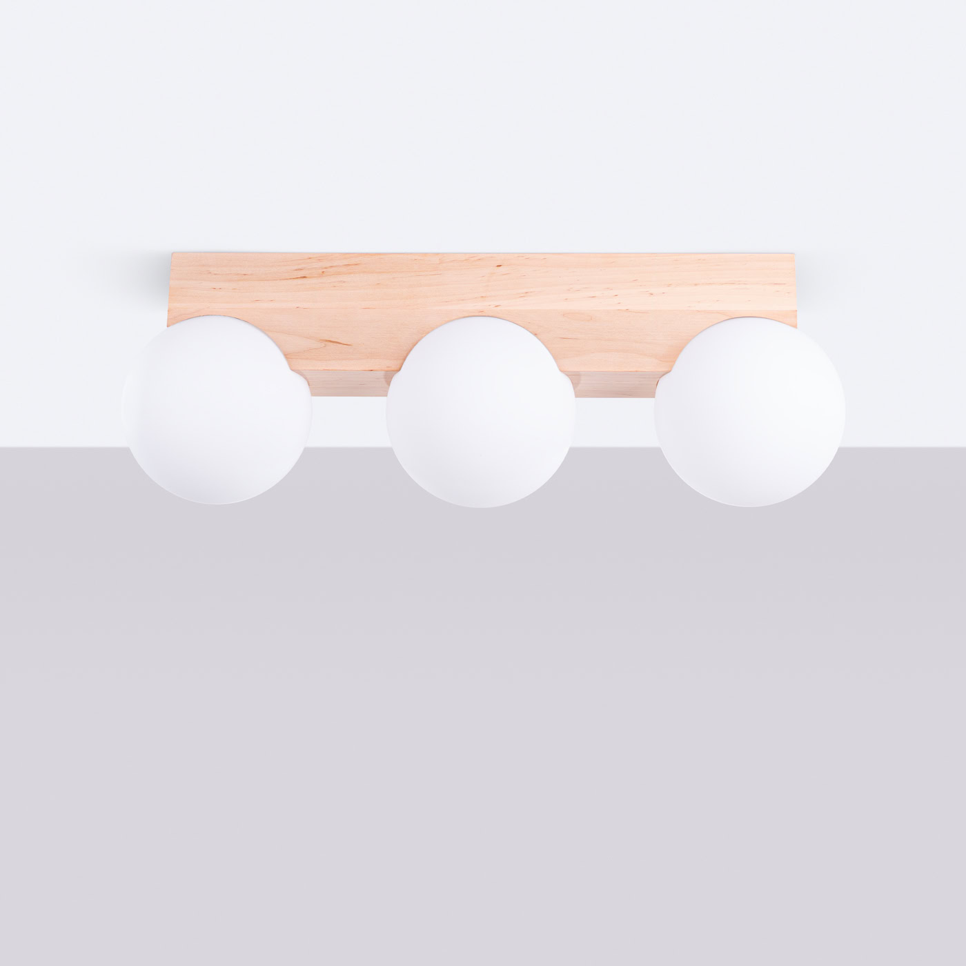 Plafon BULBO 3 naturalne drewno SL.1684 - Sollux Lighting - obrazek 3