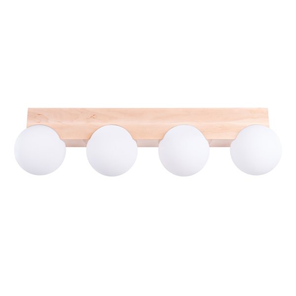 Plafon BULBO 4 naturalne drewno SL.1685 - Sollux Lighting
