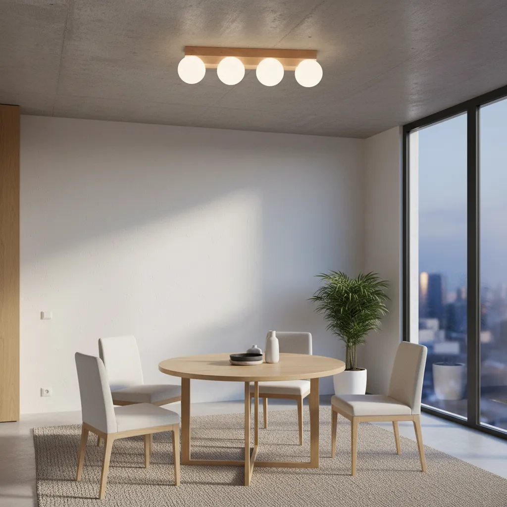 Plafon BULBO 4 naturalne drewno SL.1685 - Sollux Lighting - obrazek 2