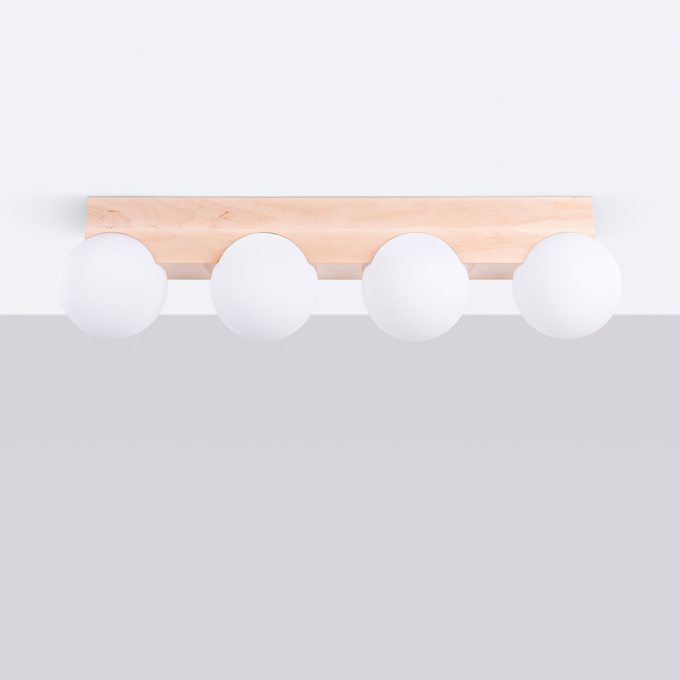 Plafon BULBO 4 naturalne drewno SL.1685 - Sollux Lighting - obrazek 3
