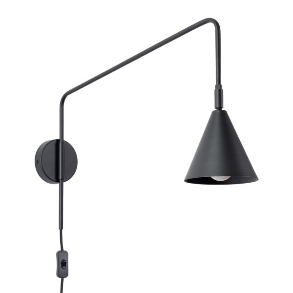 Kinkiet NOX czarny SL.1697 - Sollux Lighting