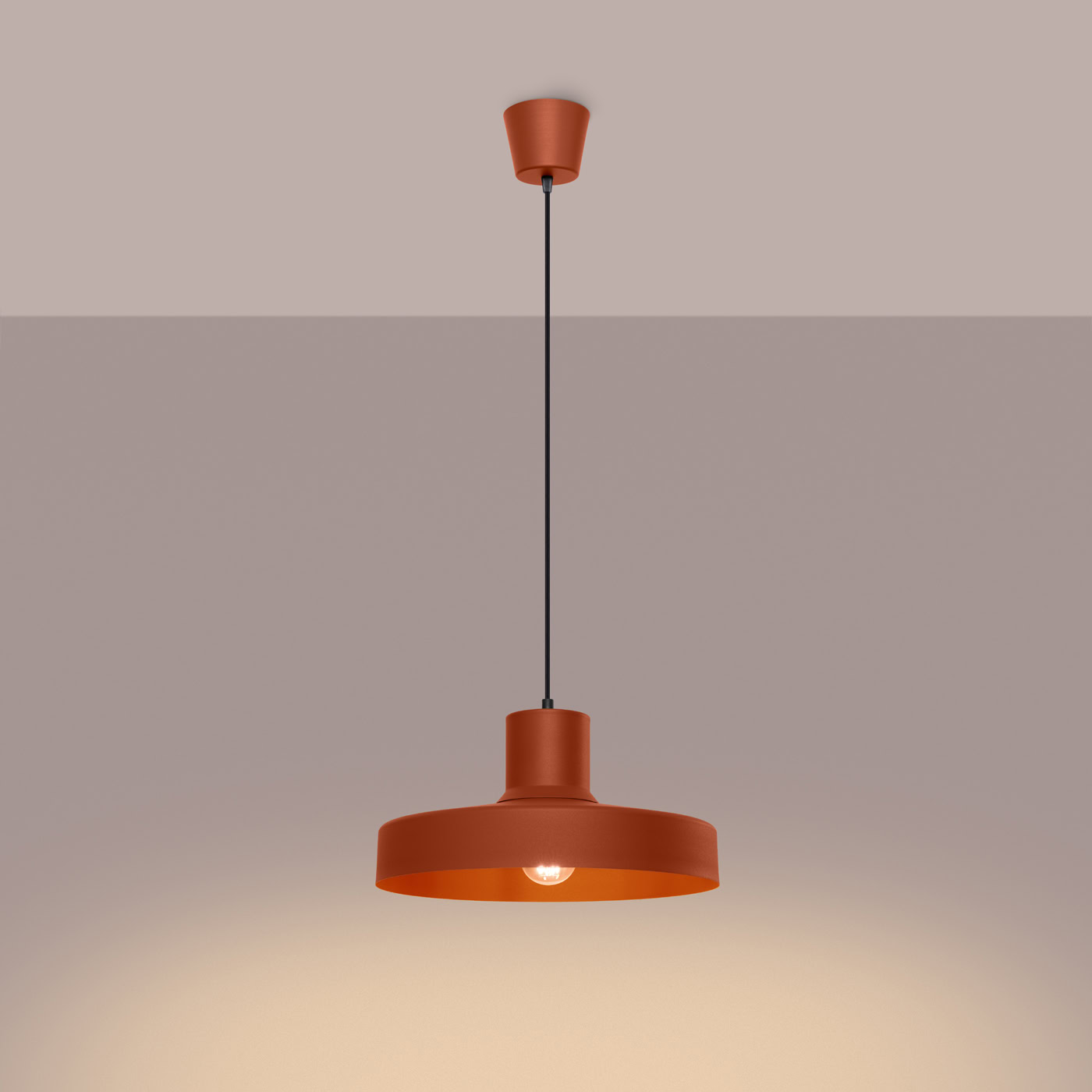 Lampa wisząca BILO ochra czerwona SL.1706 - Sollux Lighting - obrazek 4