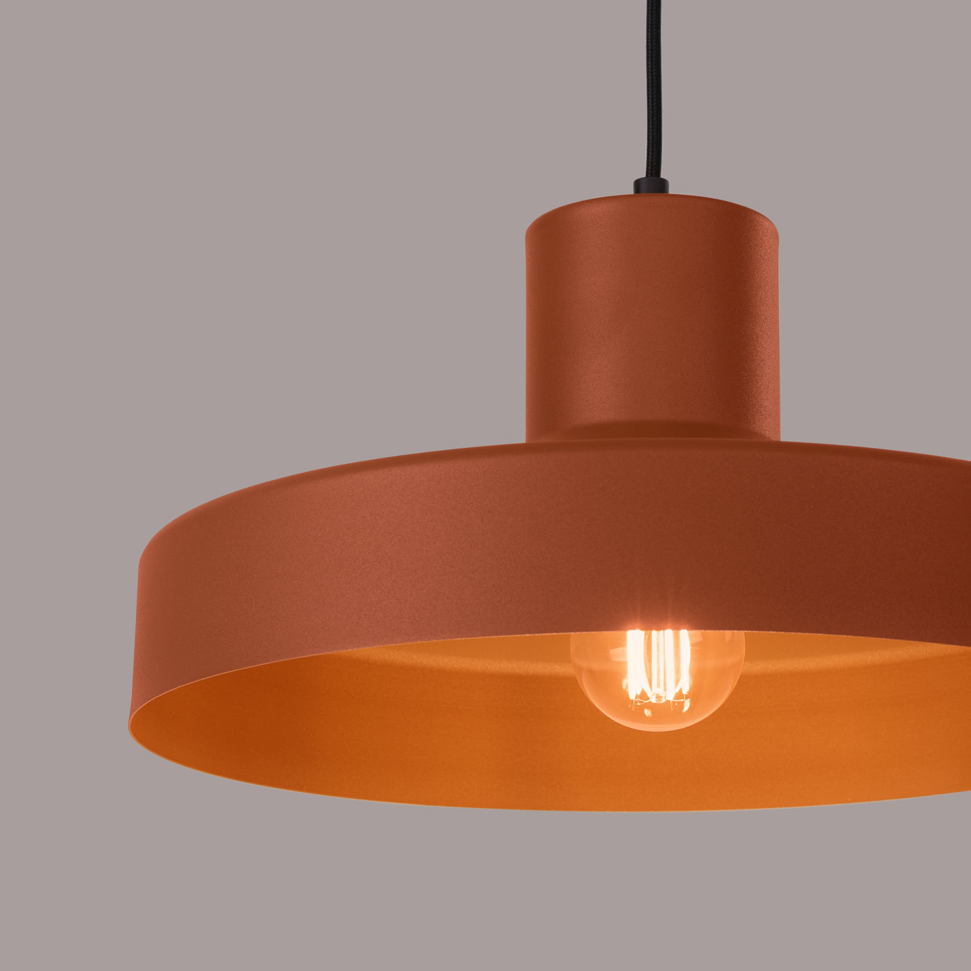 Lampa wisząca BILO ochra czerwona SL.1706 - Sollux Lighting - obrazek 5