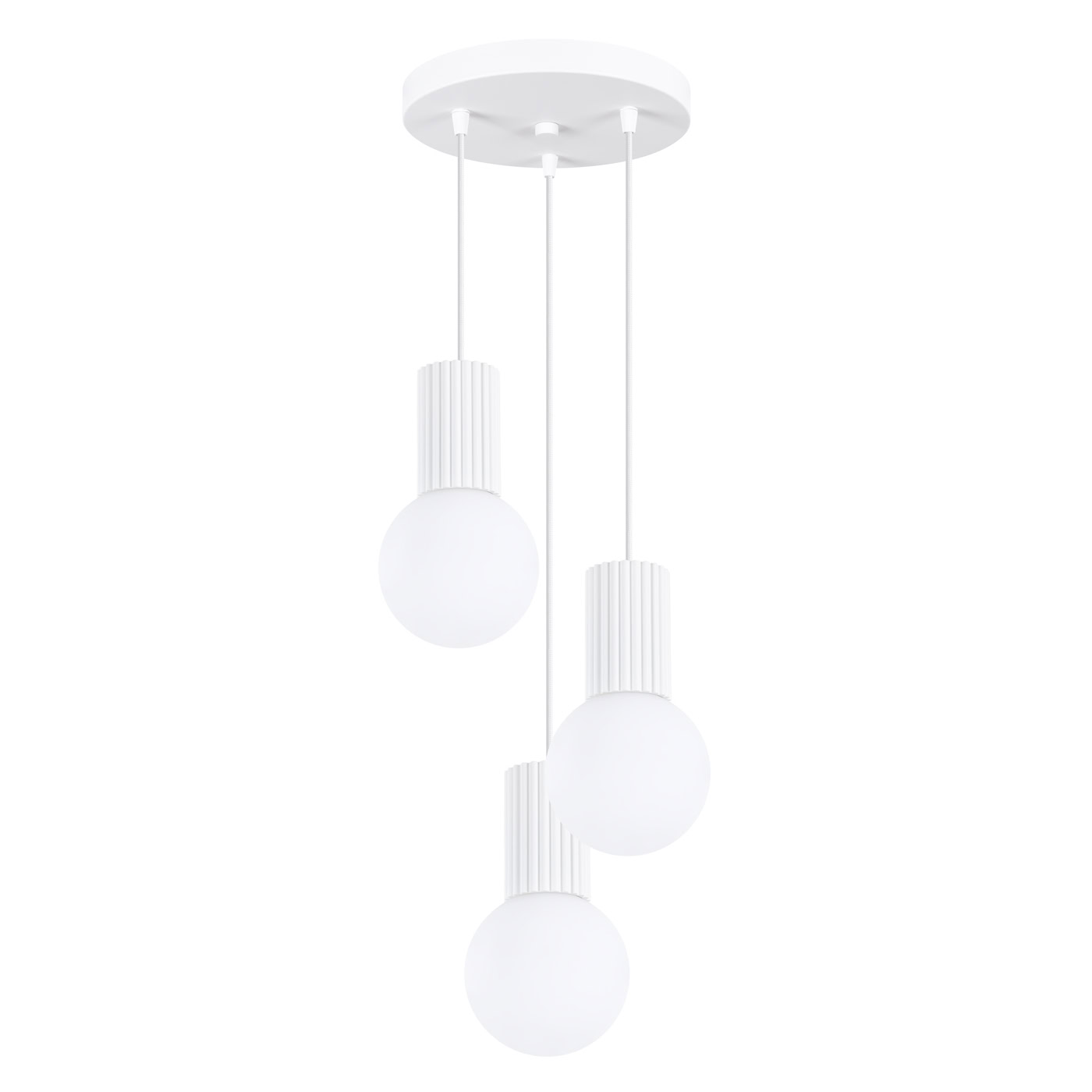 Lampa wisząca HALO 3P biała SL.1710 - Sollux Lighting
