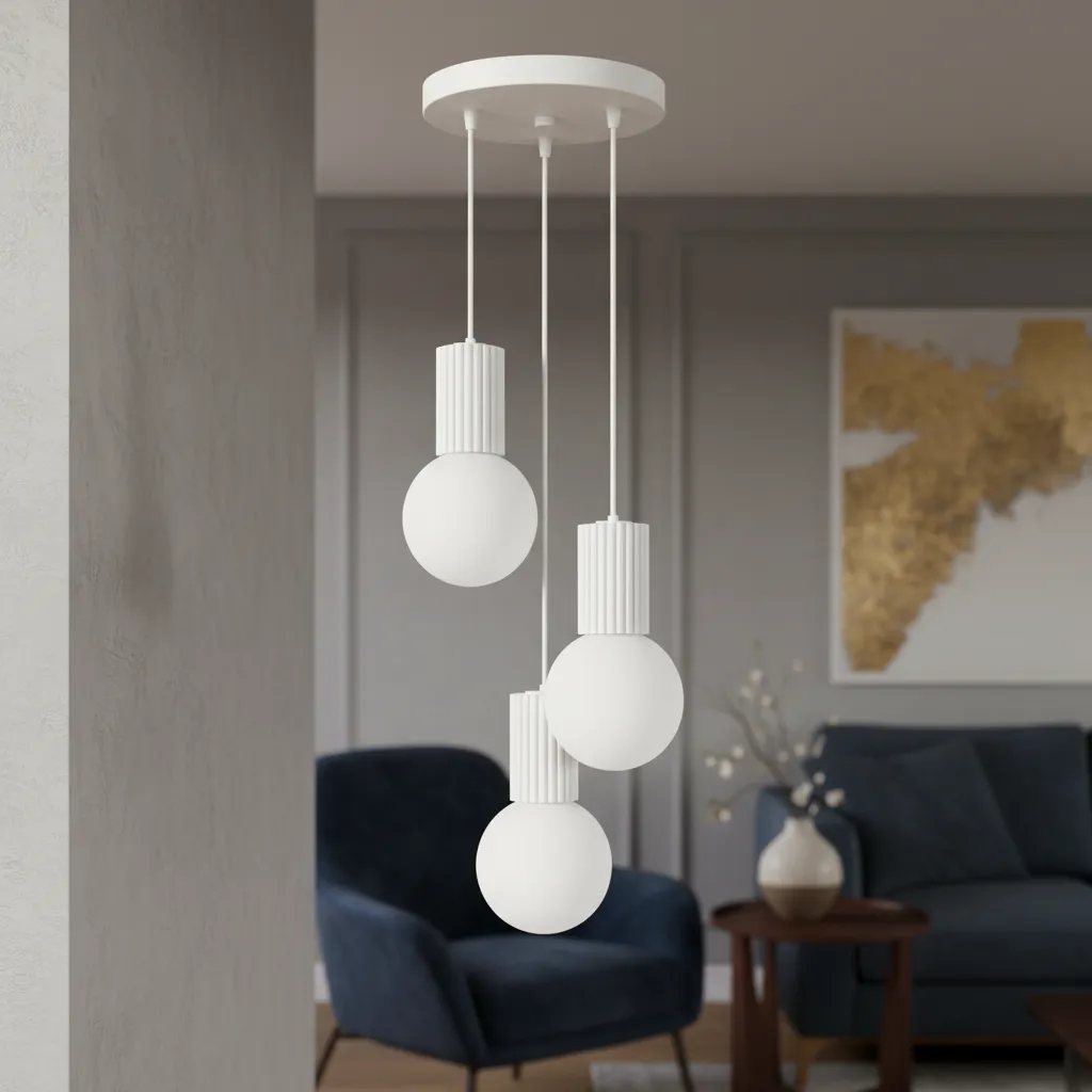 Lampa wisząca HALO 3P biała SL.1710 - Sollux Lighting - obrazek 2
