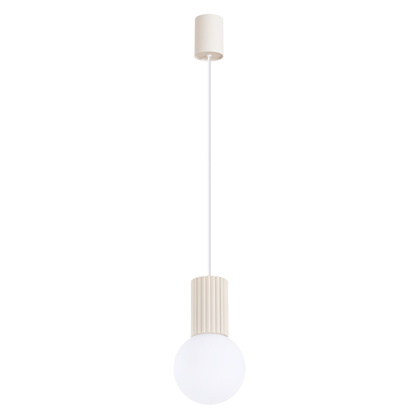Lampa wisząca HALO 1 beżowa SL.1719 - Sollux Lighting