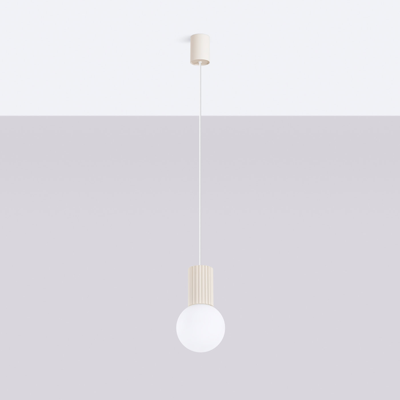 Lampa wisząca HALO 1 beżowa SL.1719 - Sollux Lighting - obrazek 3
