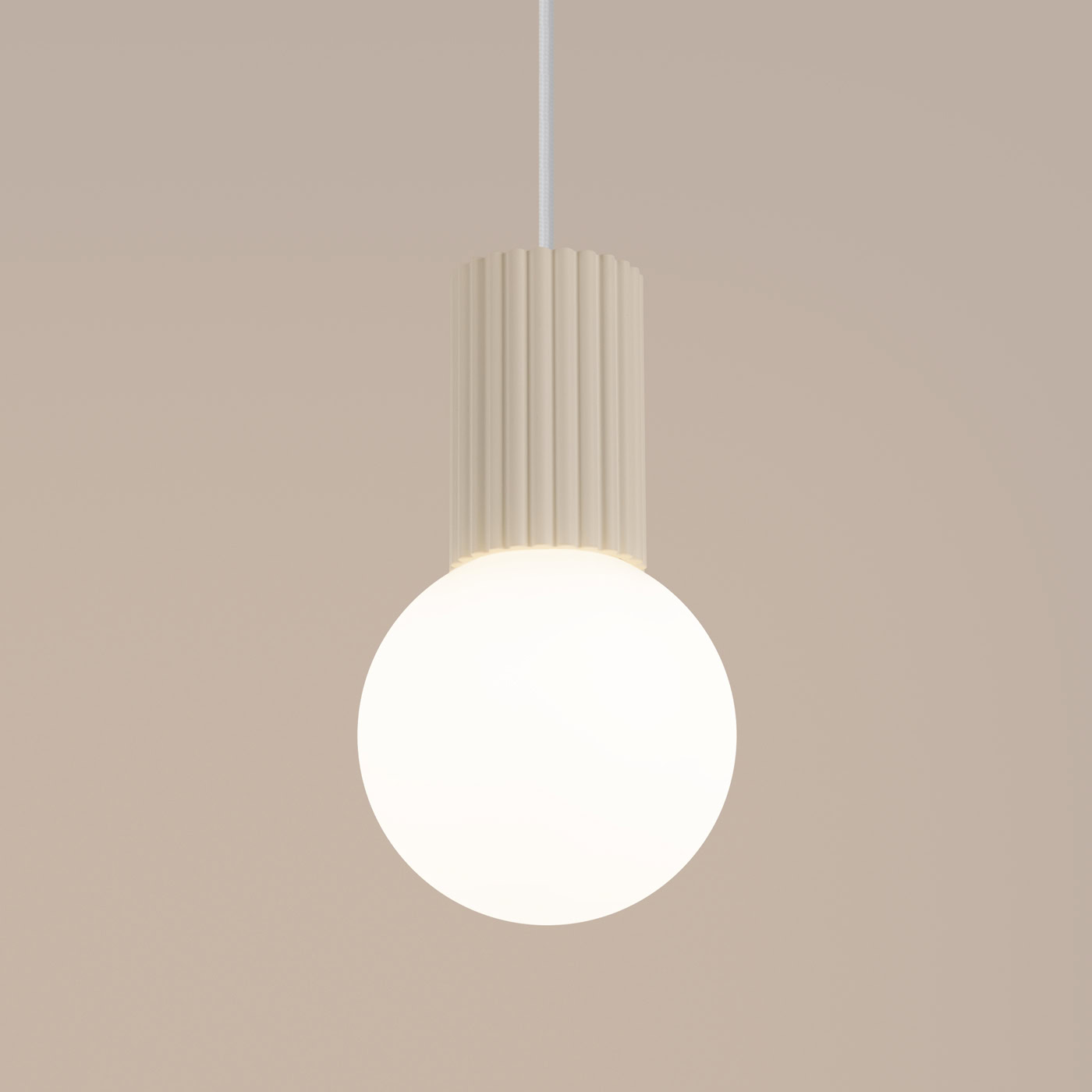 Lampa wisząca HALO 1 beżowa SL.1719 - Sollux Lighting - obrazek 5