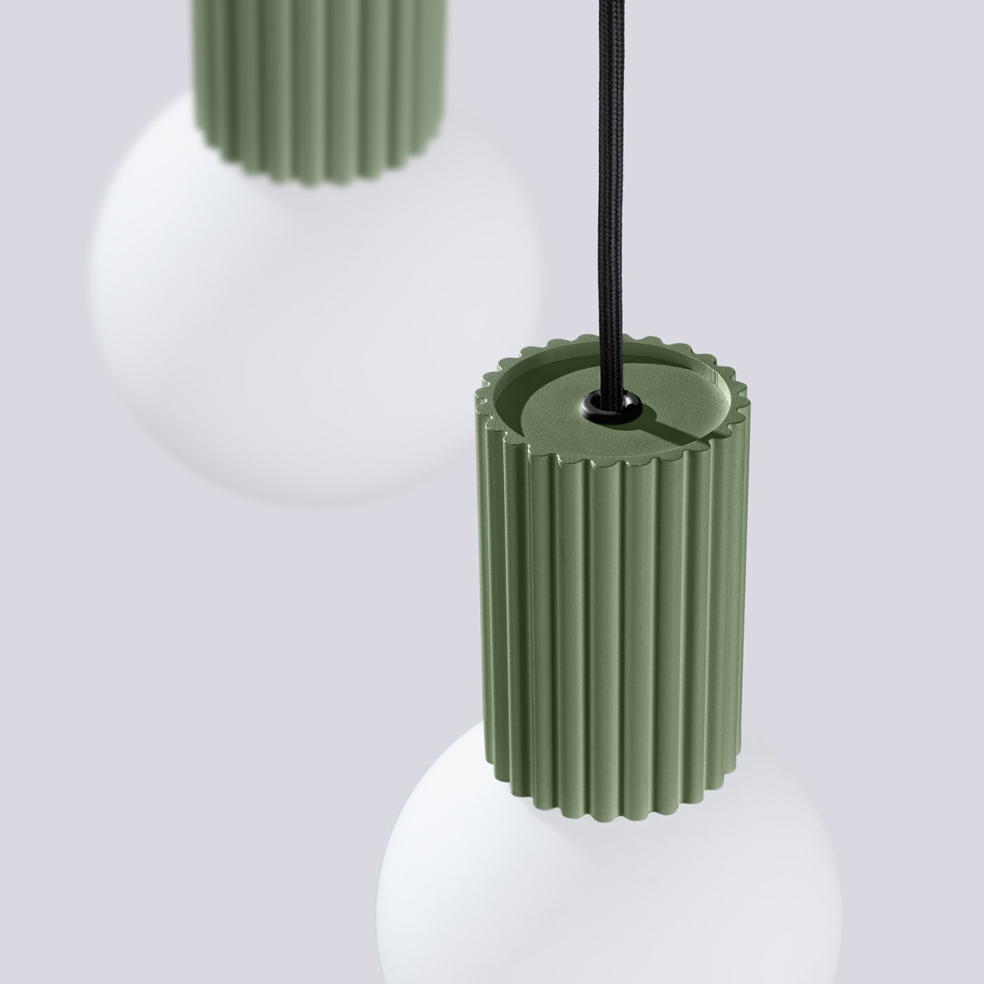Lampa wisząca HALO 3P zielona oliwka SL.1725 - Sollux Lighting - obrazek 7