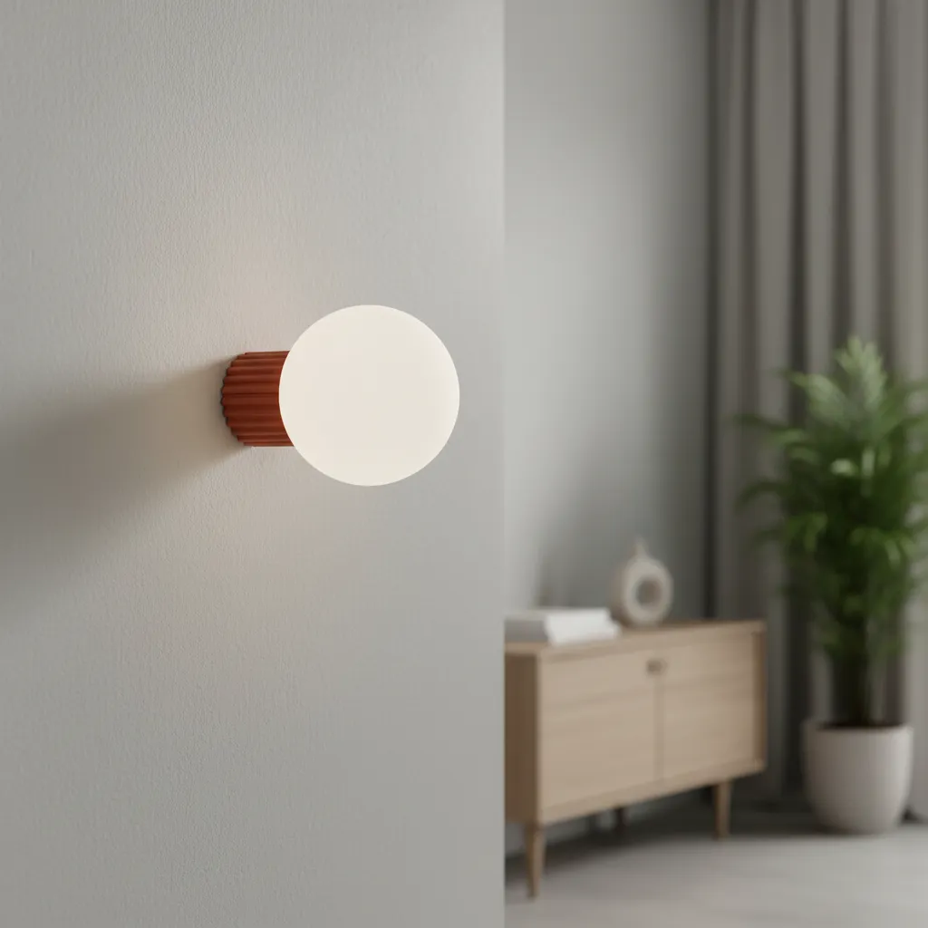 Kinkiet HALO ochra czerwona IP44 SL.1727 - Sollux Lighting - obrazek 2
