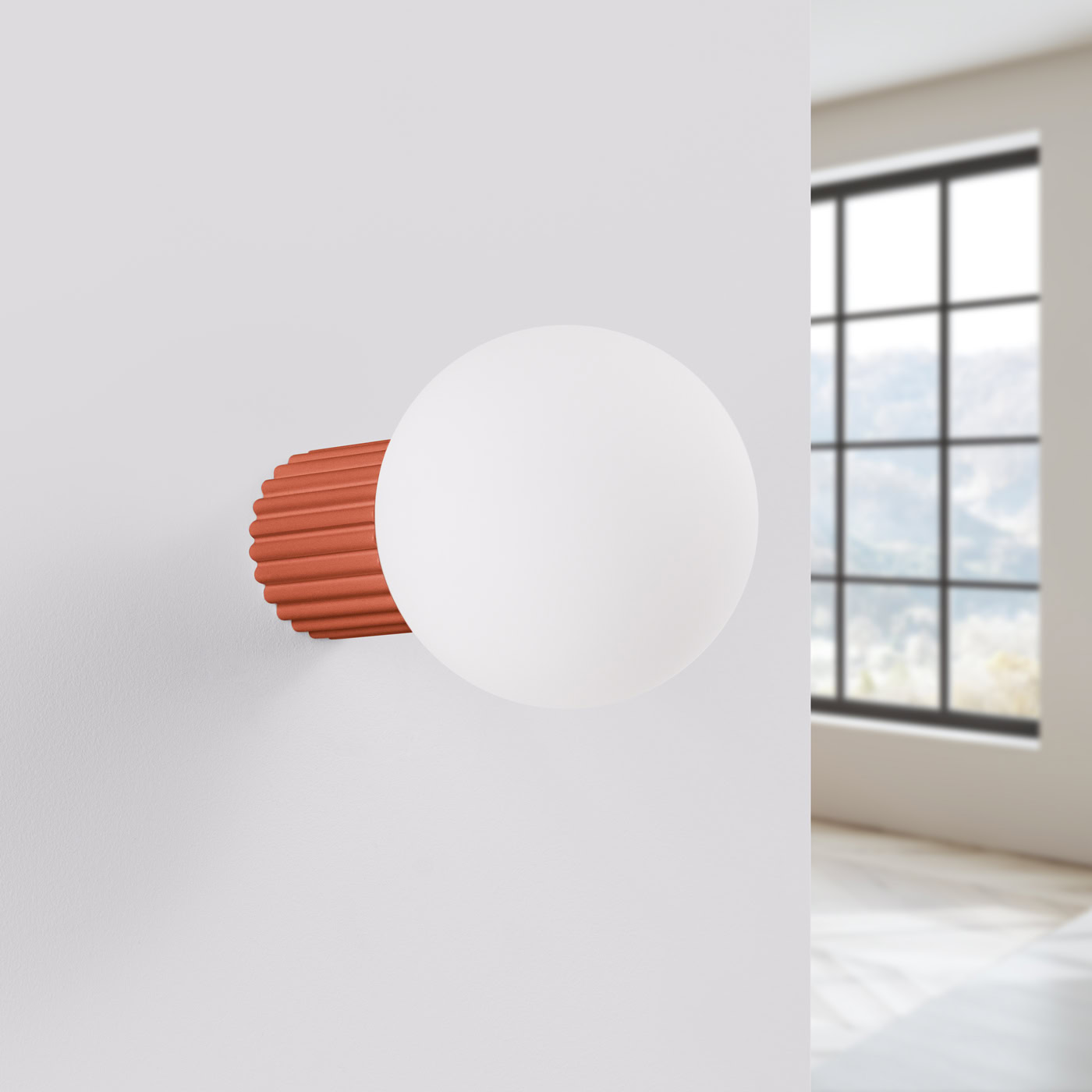 Kinkiet HALO ochra czerwona IP44 SL.1727 - Sollux Lighting - obrazek 3