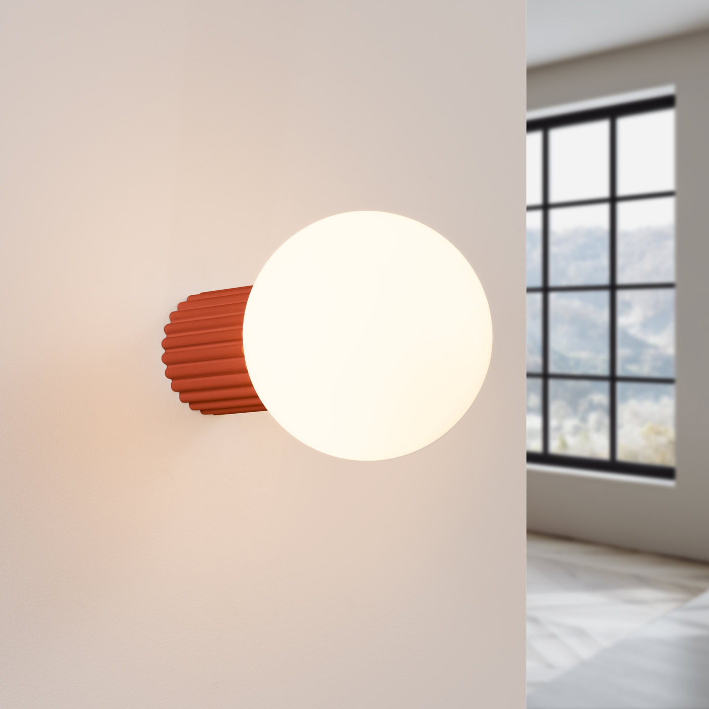 Kinkiet HALO ochra czerwona IP44 SL.1727 - Sollux Lighting - obrazek 4