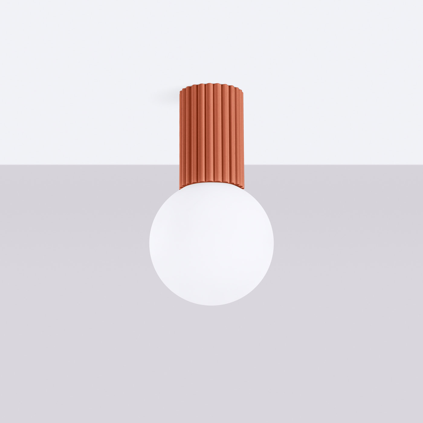 Plafon HALO ochra czerwona IP44 SL.1728 - Sollux Lighting - obrazek 3