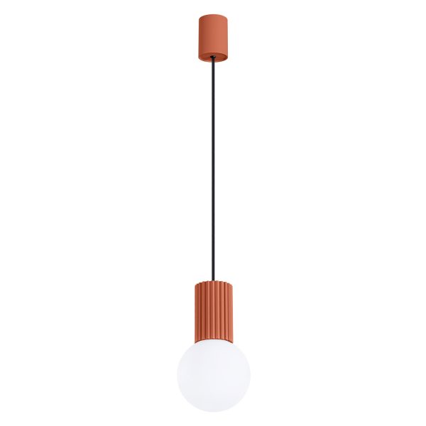 Lampa wisząca HALO 1 ochra czerwona SL.1729 - Sollux Lighting